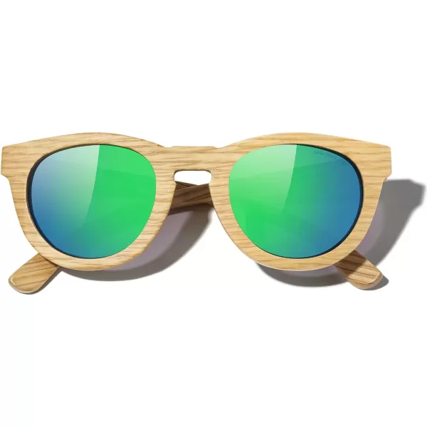 MERRYS Polarized Wooden Coated Floating Sunglasses MensWomens vintage Eyewear S5268Green