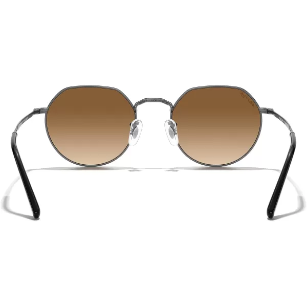 MERRYS Round Polygon Metal Polarized Sunglasses for Women Men Retro Classic Vintage Shades S6565Gunmetal FrameBrown Gradient Lens