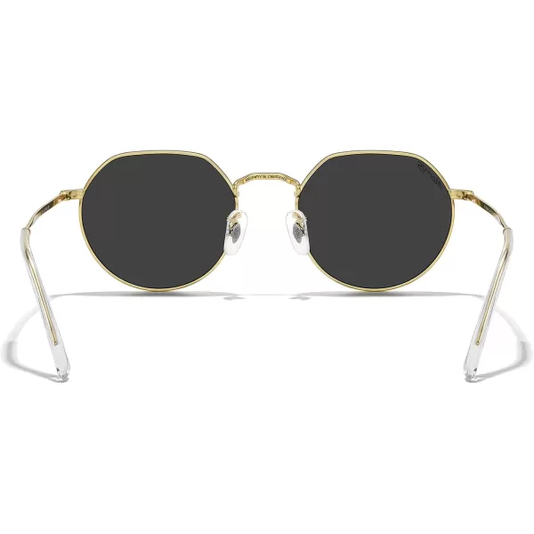 MERRYS Round Polygon Metal Polarized Sunglasses for Women Men Retro Classic Vintage Shades S6565Polished Gold FrameBlack Lens