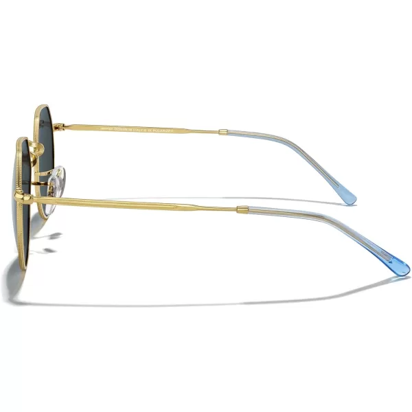 MERRYS Round Polygon Metal Polarized Sunglasses for Women Men Retro Classic Vintage Shades S6565Polished Gold FrameBlue Lens