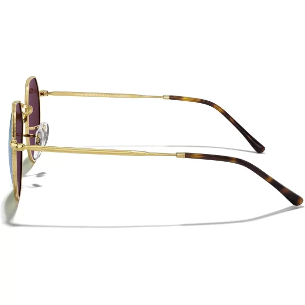MERRYS Round Polygon Metal Polarized Sunglasses for Women Men Retro Classic Vintage Shades S6565Polished Gold FrameGreen Mirror Lens