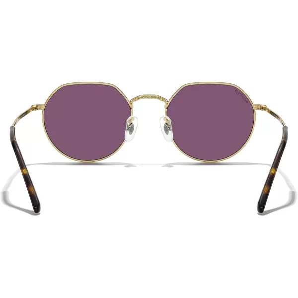 MERRYS Round Polygon Metal Polarized Sunglasses for Women Men Retro Classic Vintage Shades S6565Polished Gold FrameGreen Mirror Lens