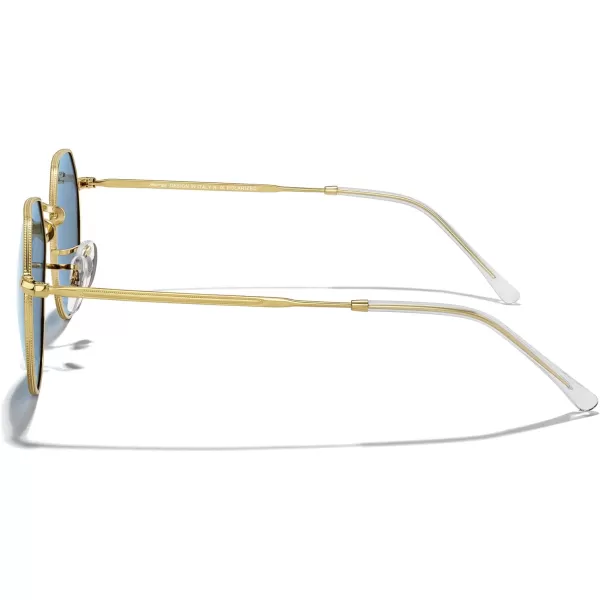 MERRYS Round Polygon Metal Polarized Sunglasses for Women Men Retro Classic Vintage Shades S6565Polished Gold FrameLight Blue Lens