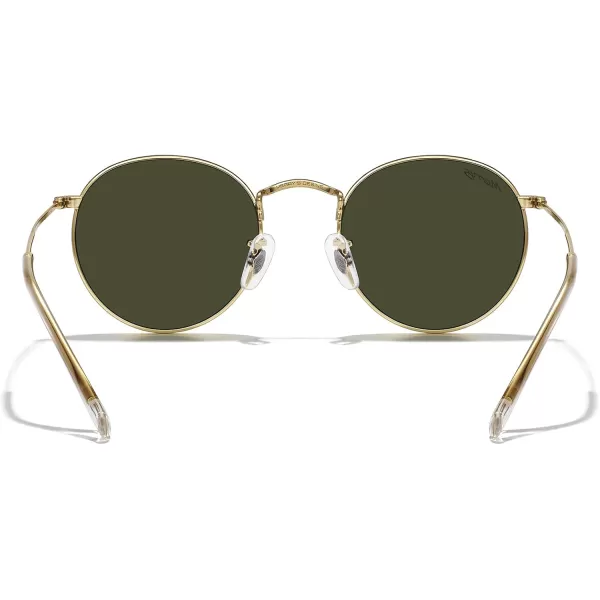 MERRYS Trendy Round Metal Polarized Sunglasses for Women and Men Retro Classic Vintage Shades S6447Polished Gold FrameG15 Lens