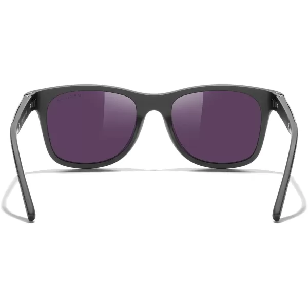 MERRYS Unisex Polarized Sunglasses for lovers Lightweight TR90 Frame Square Sun Glasses for MenWomenZ Black FrameGreen Mirror Lens