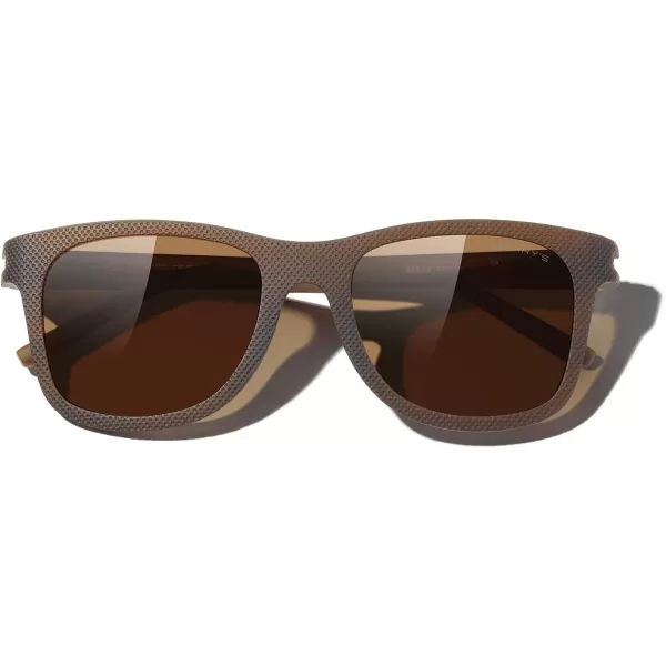 MERRYS Unisex Polarized Sunglasses for lovers Lightweight TR90 Frame Square Sun Glasses for MenWomenZ Brown FrameBrown Lens