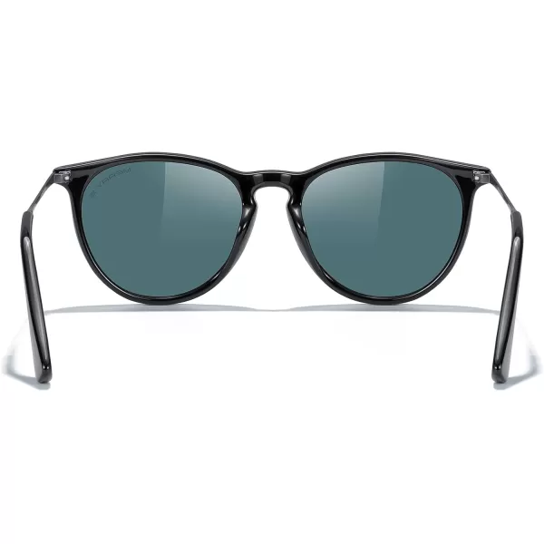 MERRYS Vintage Polarized Sunglasses for Women Men Retro Round Mirrored Lens Sun glasses UV400Black FramePink Mirror LensGrey Legs