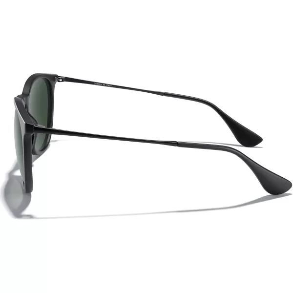 MERRYS Vintage Polarized Sunglasses for Women Men Retro Round Mirrored Lens Sun glasses UV400Matte Black FrameG15 LensBlack Legs