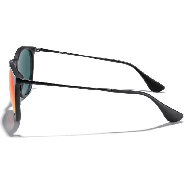 MERRYS Vintage Polarized Sunglasses for Women Men Retro Round Mirrored Lens Sun glasses UV400Matte Black FrameRed Mirror LensBlack Legs