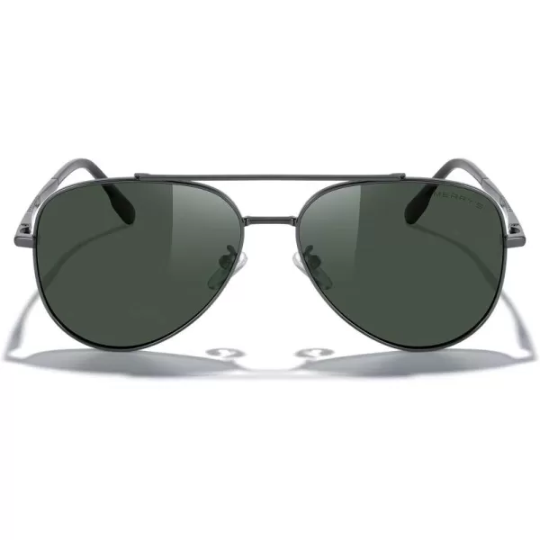 MERRYS Classic Mirrored Aviator Sunglasses for Men Women Polarized Driving Fishing Mens SunglassesGray FrameG15 Lens