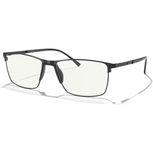 MERRYS Fashion Blue Light Blocking Glasses  Reading Glasses Metal Frame Spring Hinge Readers for Men EyeglassesBlack55mm