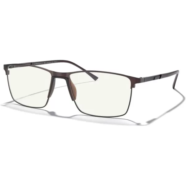 MERRYS Fashion Blue Light Blocking Glasses  Reading Glasses Metal Frame Spring Hinge Readers for Men EyeglassesBrown55mm