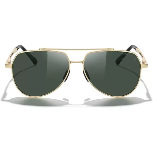 MERRYS Men Classic Pilot Sunglasses for Men Women  Polarized Driving Sun glasses Mirrored Lens UV 400 Protection 58 MMAgold FrameG15 Lens