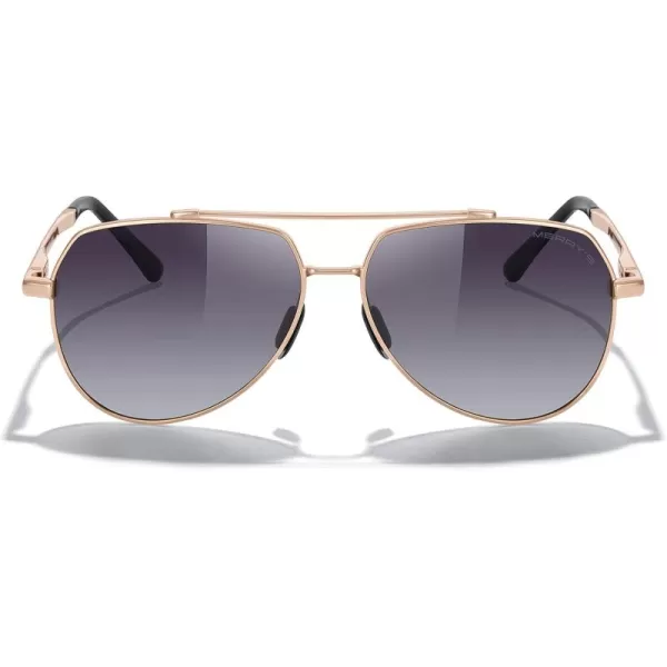 MERRYS Men Classic Pilot Sunglasses for Men Women  Polarized Driving Sun glasses Mirrored Lens UV 400 Protection 58 MMArose Gold FramePurple Gradient Lens