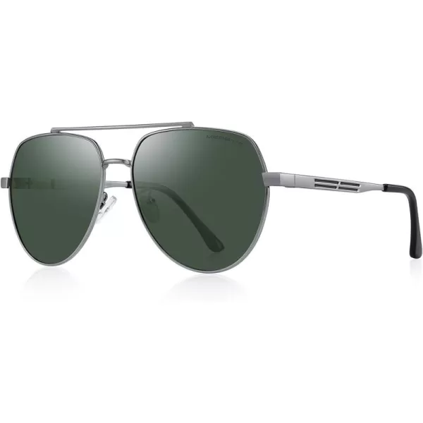 MERRYS Men Classic Pilot Sunglasses for Men Women  Polarized Driving Sun glasses Mirrored Lens UV 400 Protection 58 MMZgrayg15