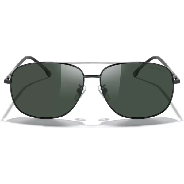 MERRYS Rectangular Polarized Sunglasses for Men Classic Driving Shades UV400 ProtectionBlack FrameG15 Lens