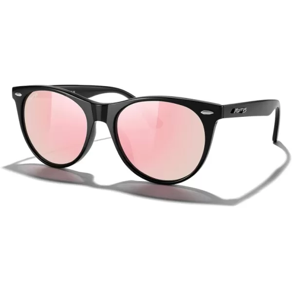 MERRYS Retro Round Polarized Sunglasses for Women Fashion Trendy Shades S6185Black FramePink Mirror Polarized Lens