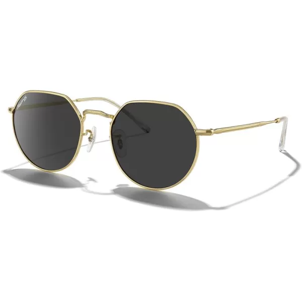 Polished Gold Frame/Black Lens