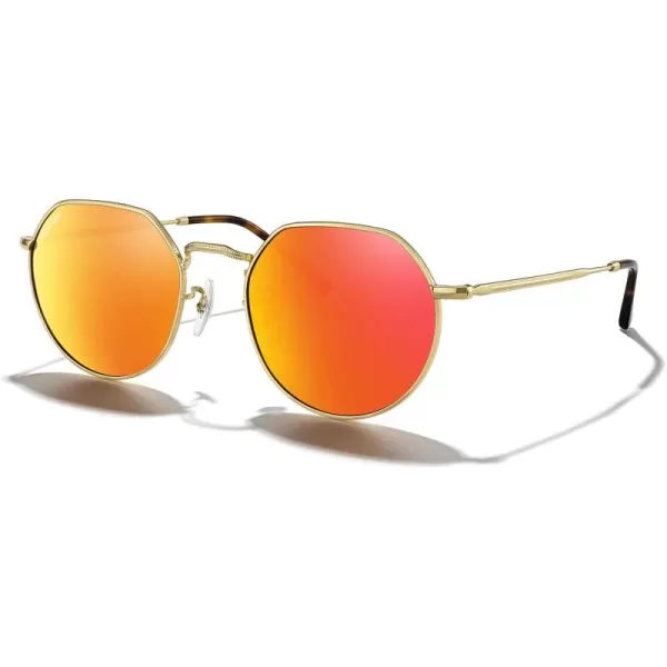 Polished Gold Frame/Orange Mirror Lens