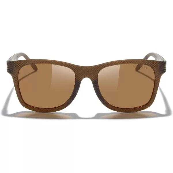 MERRYS Unisex Polarized Sunglasses for lovers Lightweight TR90 Frame Square Sun Glasses for MenWomenZ Brown FrameBrown Lens