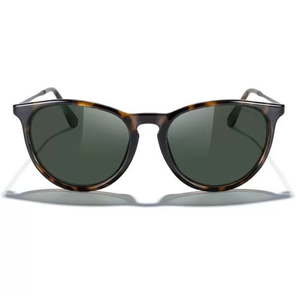 MERRYS Vintage Polarized Sunglasses for Women Men Retro Round Mirrored Lens Sun glasses UV400Leopard FrameG15 LensGrey Legs