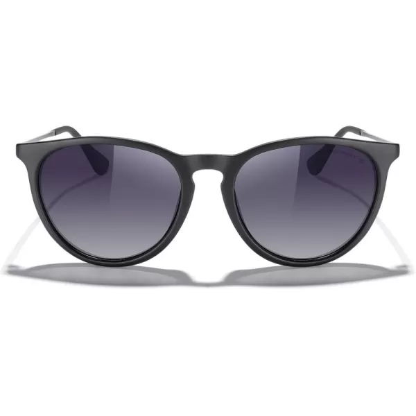 MERRYS Vintage Polarized Sunglasses for Women Men Retro Round Mirrored Lens Sun glasses UV400Matte Black FrameBlack Gradient LensBlack Legs