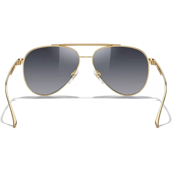 MERRYS Classic Aviator Polarized Sunglasses for Women Men Retro Driving Shades UV400 Metal Sun GlassesGold FrameGray Gradient Lens