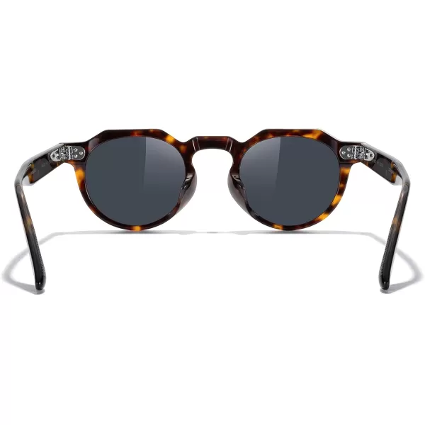 MERRYS Vintage Polarized Sunglasses for Men UV400 Protection Retro Fashion Eyewear Handcrafted Acetate Frame