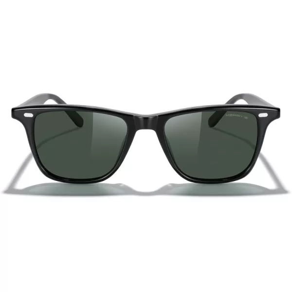 MERRYS Square Polarized Sunglasses Unisex Acetate Sunglasses for MenWomen