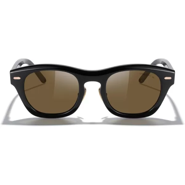 MERRYS Vintage Rectangular Acetate Frame Sunglasses for MenWomen Fashion Driving Mens Sun glassesBlack FrameBrown Lens