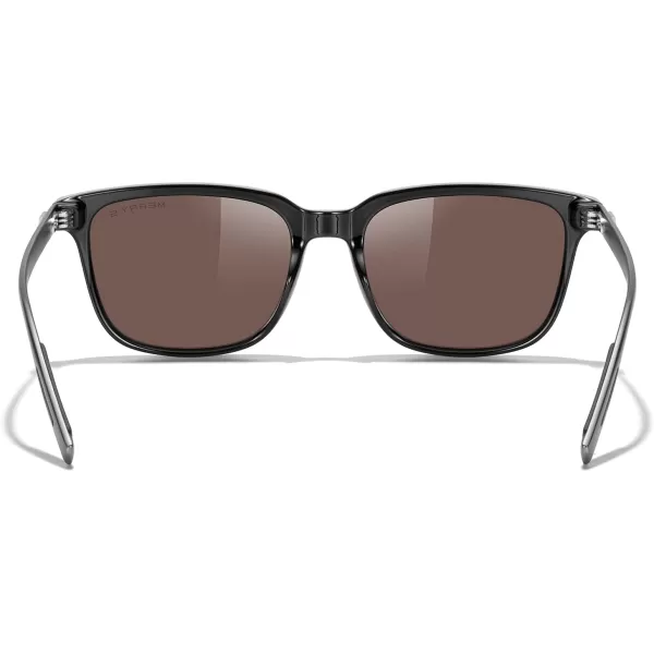MERRYS Unisex Rectangle Polarized Sunglasses Vintage Sun Glasses For MenWomen Aluminum LegsBlack FrameBlue Mirror LensGray Temples