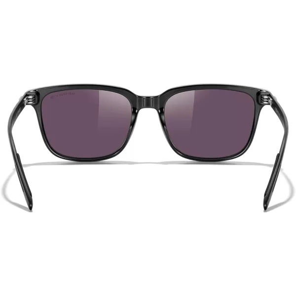 MERRYS Unisex Rectangle Polarized Sunglasses Vintage Sun Glasses For MenWomen Aluminum LegsBlack FrameGreen Mirror LensBlack Temples