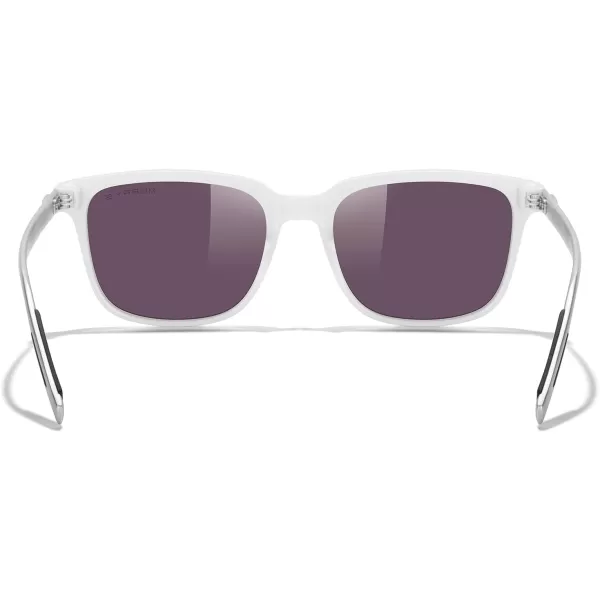 MERRYS Unisex Rectangle Polarized Sunglasses Vintage Sun Glasses For MenWomen Aluminum LegsWhite FrameGreen Mirror LensSilver Temples