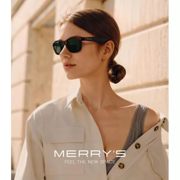 MERRYS Polarized Unisex Shades Sunglasses for Men and Women Vintage Polarized Sun Glasses Mirror LensLeopard FrameG15 Lens