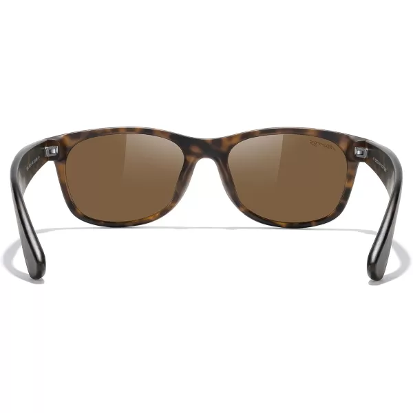 MERRYS Polarized Unisex Shades Sunglasses for Men and Women Vintage Polarized Sun Glasses Mirror LensMatte Leopard FrameBrown Lens