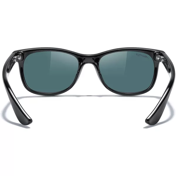MERRYS Unisex Kids Polarized Sunglasses for kids Children Polarized Retro Sunglasses Age 312Black FramePink Mirror Lens
