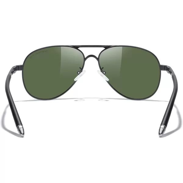 MERRYS Aviator Sunglasses For Men Women Polarized Driving Sun glasses UV400 Protection S8513Black FrameSilver BridgePurple Mirror Lens