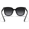 imageMERRYS Modern Oversized Square Acetate Sunglasses for Women and Men UV400 Polarized Sunglasses S6196Black FrameBlack Gradient Lens