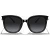 imageMERRYS Modern Oversized Square Acetate Sunglasses for Women and Men UV400 Polarized Sunglasses S6196Black FrameBlack Gradient Lens