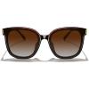 imageMERRYS Modern Oversized Square Acetate Sunglasses for Women and Men UV400 Polarized Sunglasses S6196Leopard FrameBrown Gradient Lens