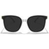 imageMERRYS Modern Oversized Square Acetate Sunglasses for Women and Men UV400 Polarized Sunglasses S6196White FrameBlack Lens