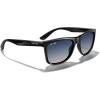 imageMERRYS Square Polarized Driving Sunglasses for Men Women UV400 Protection S8413Black FrameBlue Gradient Polarized Lens