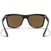 imageMERRYS Square Polarized Driving Sunglasses for Men Women UV400 Protection S8413Black FrameBlue Mirror Polarized Lens