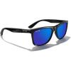 imageMERRYS Square Polarized Driving Sunglasses for Men Women UV400 Protection S8413Black FrameDark Blue Mirror Polarized Lens
