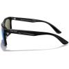 imageMERRYS Square Polarized Driving Sunglasses for Men Women UV400 Protection S8413Black FrameDark Blue Mirror Polarized Lens