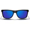 imageMERRYS Square Polarized Driving Sunglasses for Men Women UV400 Protection S8413Black FrameDark Blue Mirror Polarized Lens