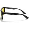 imageMERRYS Square Polarized Driving Sunglasses for Men Women UV400 Protection S8413Black FrameNight Vision Lens