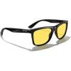 imageMERRYS Square Polarized Driving Sunglasses for Men Women UV400 Protection S8413Black FrameNight Vision Lens