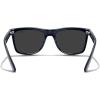 imageMERRYS Square Polarized Driving Sunglasses for Men Women UV400 Protection S8413Bright Dark Blue FrameBlack Polarized Lens
