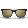 imageMERRYS Square Polarized Driving Sunglasses for Men Women UV400 Protection S8413Bright Dark Blue FrameGold Mirror Polarized Lens